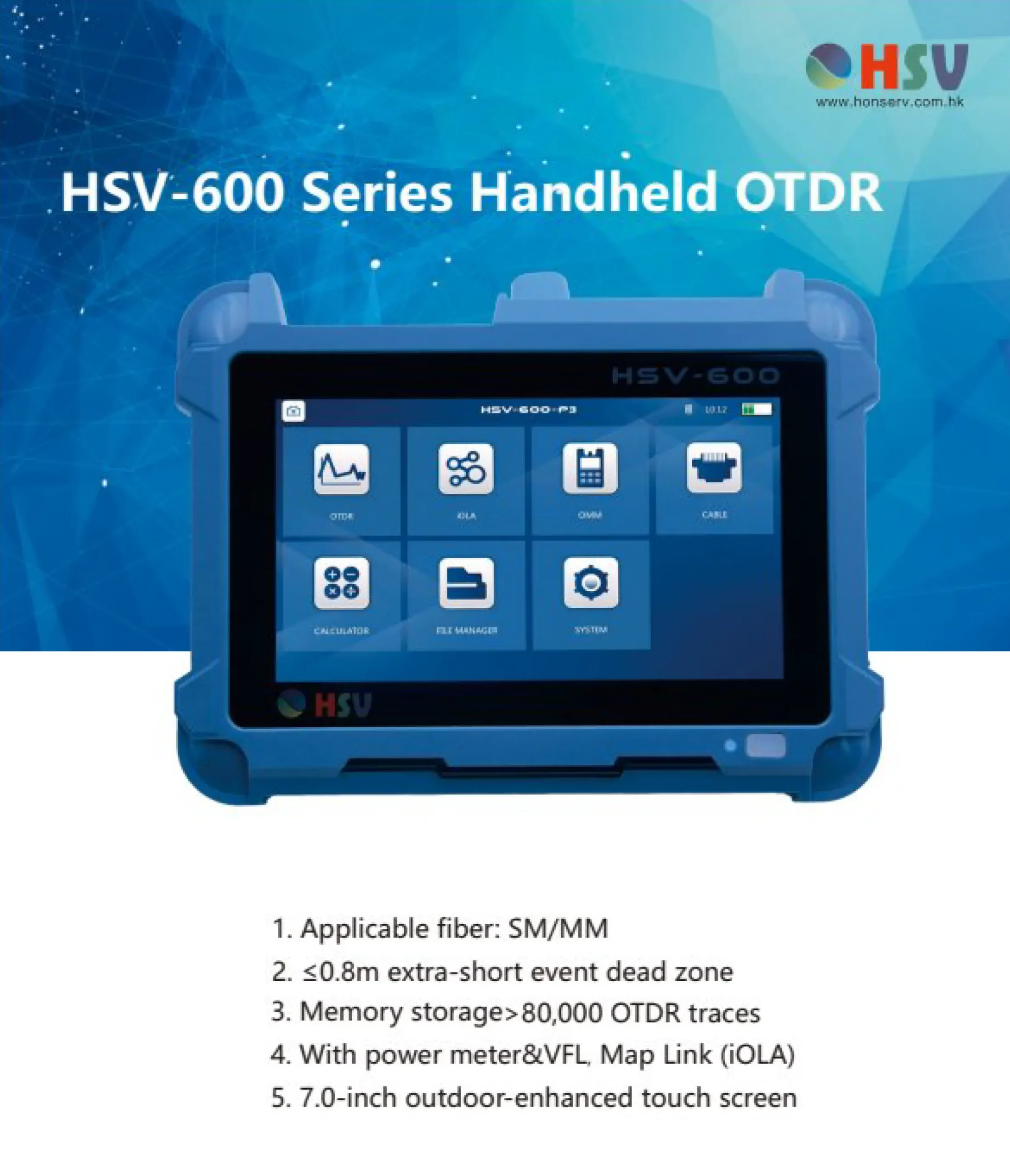 HSV-600 Series Handheld OTDR - Image 1